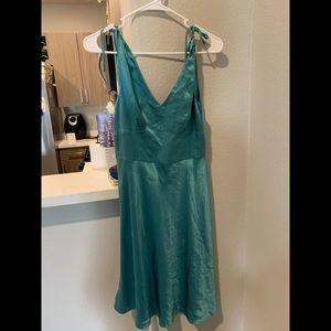 Beautiful silk blue/green Ann Taylor Loft Dress 6P